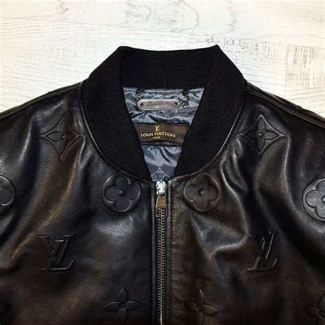 louis vuitton black bomber jacket|vintage louis vuitton bomber jacket.